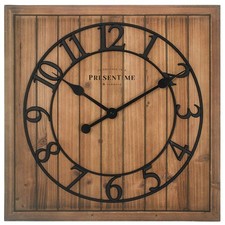 Presentime Co 21 Farmhouse Square Shiplap Barn Door - Fir Arabic Numeral. picture