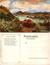 Vintage Rolandseck Postcard Gruß vom Rhein Scenic Rhine River Germany Unposted picture