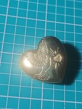 Vtg The Variety Club Dove Heart Gold Tone Lapel Pin picture