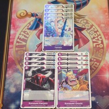 4 x Yamato OP17-074 R & 4 x Kurozumi Kanjuro/Orochi 067/066 C One Piece Mint picture