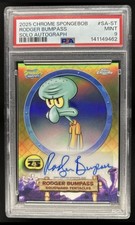 2025 Topps Chrome SpongeBob Rodger Bumpass Auto Squidward Tentacles #SA-ST PSA 9 picture