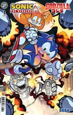 Sonic the Hedgehog x Godzilla #3 Comics To Astonish Retailer Exclusive Matt Herm picture