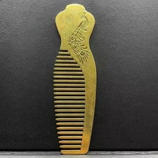 Solid Brass Comb Handmade Durable Thick Large Hair Comb Home Use Accessory picture