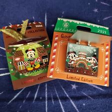 *2 Pin Boardwalk Gingerbread Set* 2020, 2021 Disney Christmas Collection Mickey picture