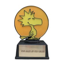 WOODSTOCK 1972 PEANUTS TROPHY - Charlie Brown Snoopy Vintage Bird Figurine VTG picture