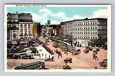 Detroit MI- Michigan, Monroe Avenue, Advertisement, Antique, Vintage Postcard picture