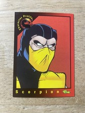 1994 Classic Mortal Kombat Series1 #7 Character Profile: Scorpion Trading Card picture