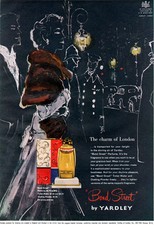 Yardley Bond Street Perfume THE CHARM OF LONDON Bobby 1957 Magazine Print Ad picture