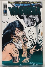 Vengeance of Vampirella #1 2nd print aquamarine wraparound foil 1994 Harris VF+ picture