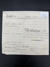 1860 Antique Vellum Mortgage Indenture – Denbighshire, Wales – Legal History picture