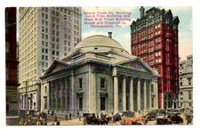 Vintage Philadelphia PA Postcard Girard Trust Co Land Title West End Buildings picture
