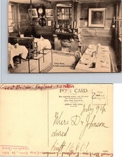 Postcard of a Historic Chop Room in Ye Olde Cheshire Cheese, London picture
