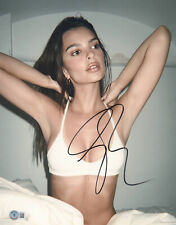 Wow Hot Sexy Emily Ratajkowski Signed Autograph 11x14 Photo BAS Beckett picture