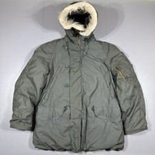 Vintage 70s USAF Extreme Cold Weather Type 3-NB Snorkel Flight Parka Mens Medium picture
