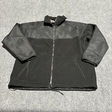 USGI Cold Weather Shirt Adult Large Black Fleece Full Zip Jacket Mens Polyester picture