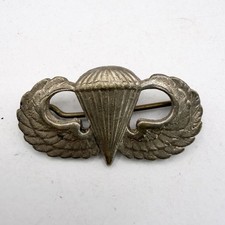 Genuine WW2 United States Paratrooper Jump Wing Theatre Made Parachute Airborne picture