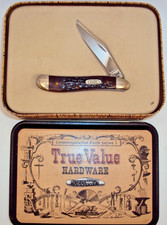 Vintage Case XX USA 6120 SS 4 DOT 1996 Pen Knife True Value Hardware Tin E+ picture