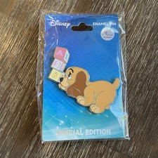 Disney LE 300 PALM - Lady - Blocks - Puppy - Lady and the Tramp Pin picture