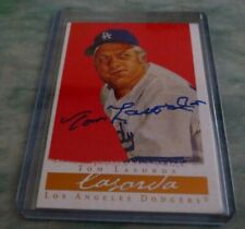 Tommy Lasorda signed autographed card Los Angeles Dodgers Manager Baseball HOF picture
