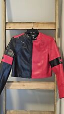 Harley Quinn Suicide Squad Jacket Official DC Synthetic Leather Ladies Large picture