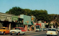 VINTAGE STREET SCENE VICTORVILLE, CALIFORNIA REFRIGERATOR / FRIDGE MAGNET picture