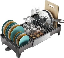 Foxhive Large Expandable Dish Drying Rack Dish Racks For Kitchen Counter Space picture