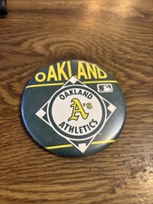 Oakland Athletics Vintage Pin Button 3-1/2