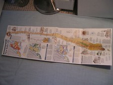 MANHATTAN NEW YORK CITY COLOR WALL MAP September 1990 National Geographic  picture