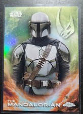 2025 Topps Chrome Star Wars Mandalorian Green Parallel /99 picture