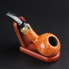 Classic Briar Apple Pipe Handmade Old-fashioned Solid Wood Pipes Tobacco Pipes picture