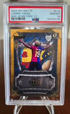 Lamine Yamal Wild Card 2024 WC Matte Weekend Warrior Spain True 1/1 PSA 10 picture