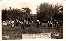Postcard Mission School Garden Santee South Dakota 1912 Native Americana   I-364 picture