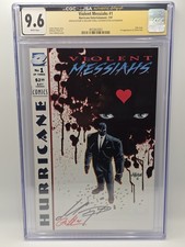 Violent Messiahs #1 9.6 CGC & JSA Authenticated Double Signed Hurricane Comics picture