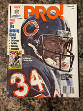 1985 NFL Pro Magazine.  Walter Payton Chicago Bears Football picture