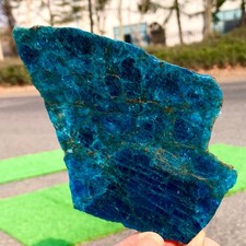 251G Natural Blue Apatite Quartz Rock Mineral crystal Specimen Healing picture