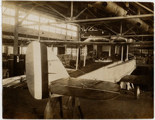 WWI DH-4 Liberty Plane Photo, Likely Dayton-Wright Factory 1918, Cloth Backed picture