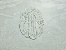 6 Large Antique Irish Linen Damask Napkins 28