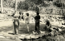 Zoro Garden Nudist Colony San Diego CPIE c1935 Group #4 RPPC Photo Postcard COPY picture