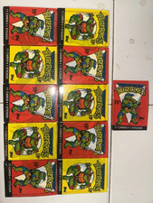 1989 Topps Teenage Mutant Ninja Turtles 11 Cello Pack Lot (Complete Sticker Set) picture