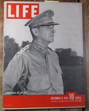 1941 WWII LIFE Magazine on the DAY AFTER the JAPANESE Attack on Pearl Harbor picture