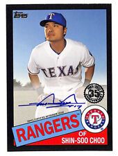 2020 Topps Shin Soo Choo 1985 black auto autograph card 42/199 Rangers picture
