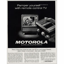 1962 Motorola: Pamper Yourself With Remote Control TV Vintage Print Ad picture