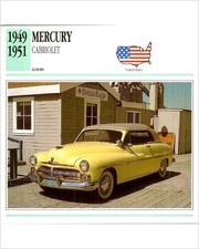 1950 Mercury Cabriolet Luxury Series Trading Card Lead Sled Custom Suicide Doors picture