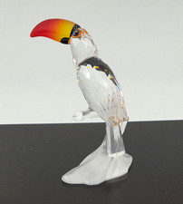 Swarovski Silver Crystal Toucan 234311 Retired Bird Figurine 1999-2009 w/Box 77 picture