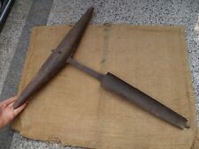 SCARCE ANTIQUE WHEELWRIGHT'S HOOKED REAMER WHEELWRIGHT HUB REAMER HAND FORGED picture