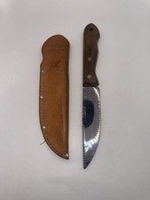 Vintage Robinson Knife Co USA Fixed Blade Knife PP&L Tool Room Leather Sheath picture