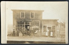 1910s RPPC W.A. FRANK GENERAL MERCHANDISE STORE RICHLAND WISCONSIN POSTCARD picture