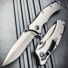 TAC-FORCE Grey Heavy Duty Spring Open Assisted TACTICAL Folding Pocket Knife NEW picture