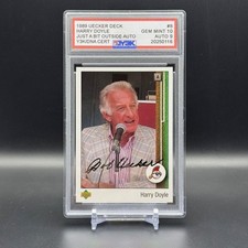1989 Uecker Deck » Harry Doyle / Bob Uecker » Major League Slabbed Tribute Card picture