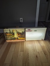 Rare Grain Belt Beer Lighted Menu Sign Waterfall Vintage Double Sided picture